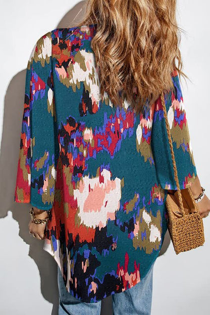 Women's Fashion Printing Coat Top