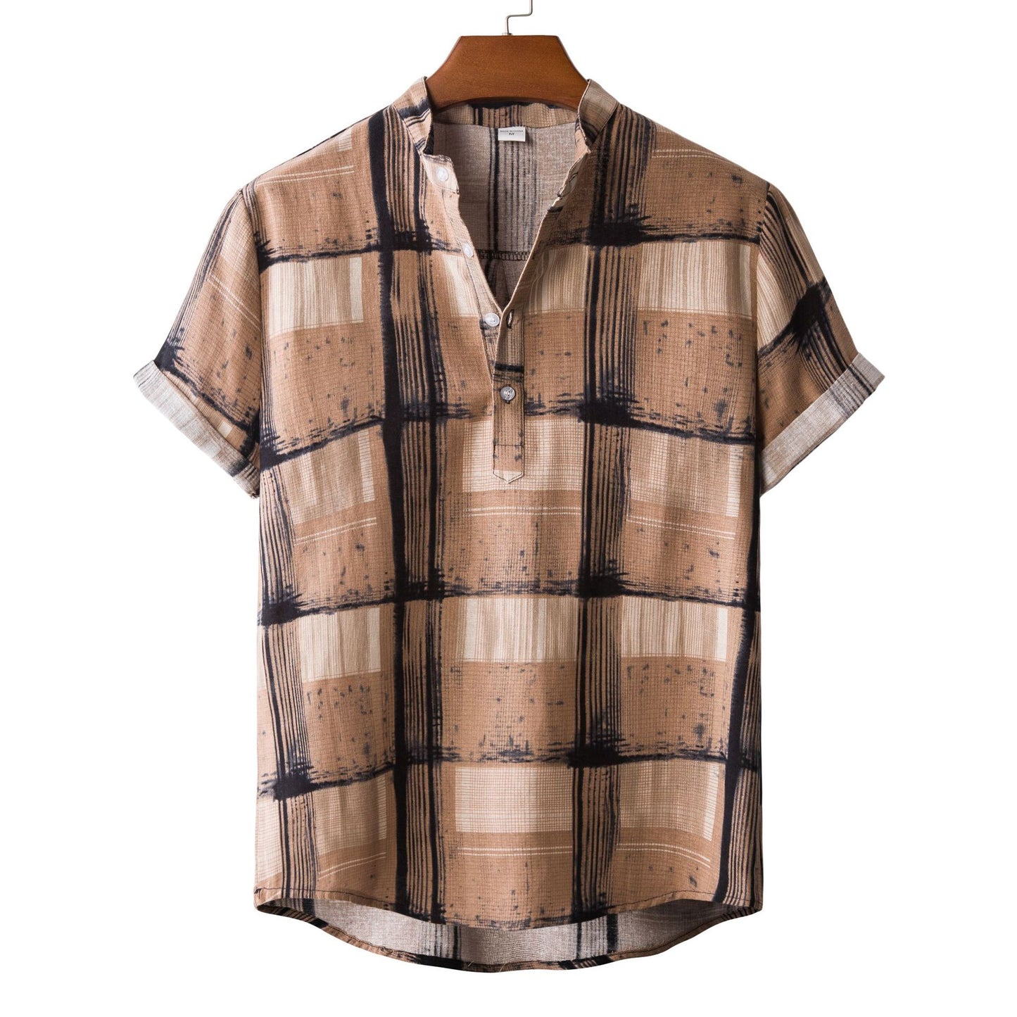 Men's Versatile Casual Linen Floral Shirt