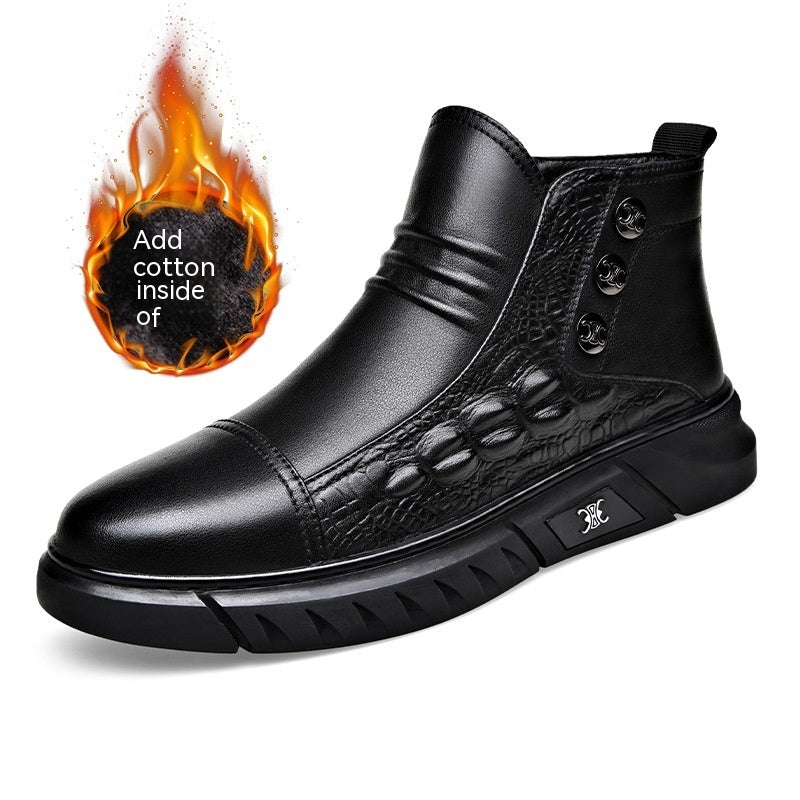 All-matching Worker Boot Warm Leisure Men