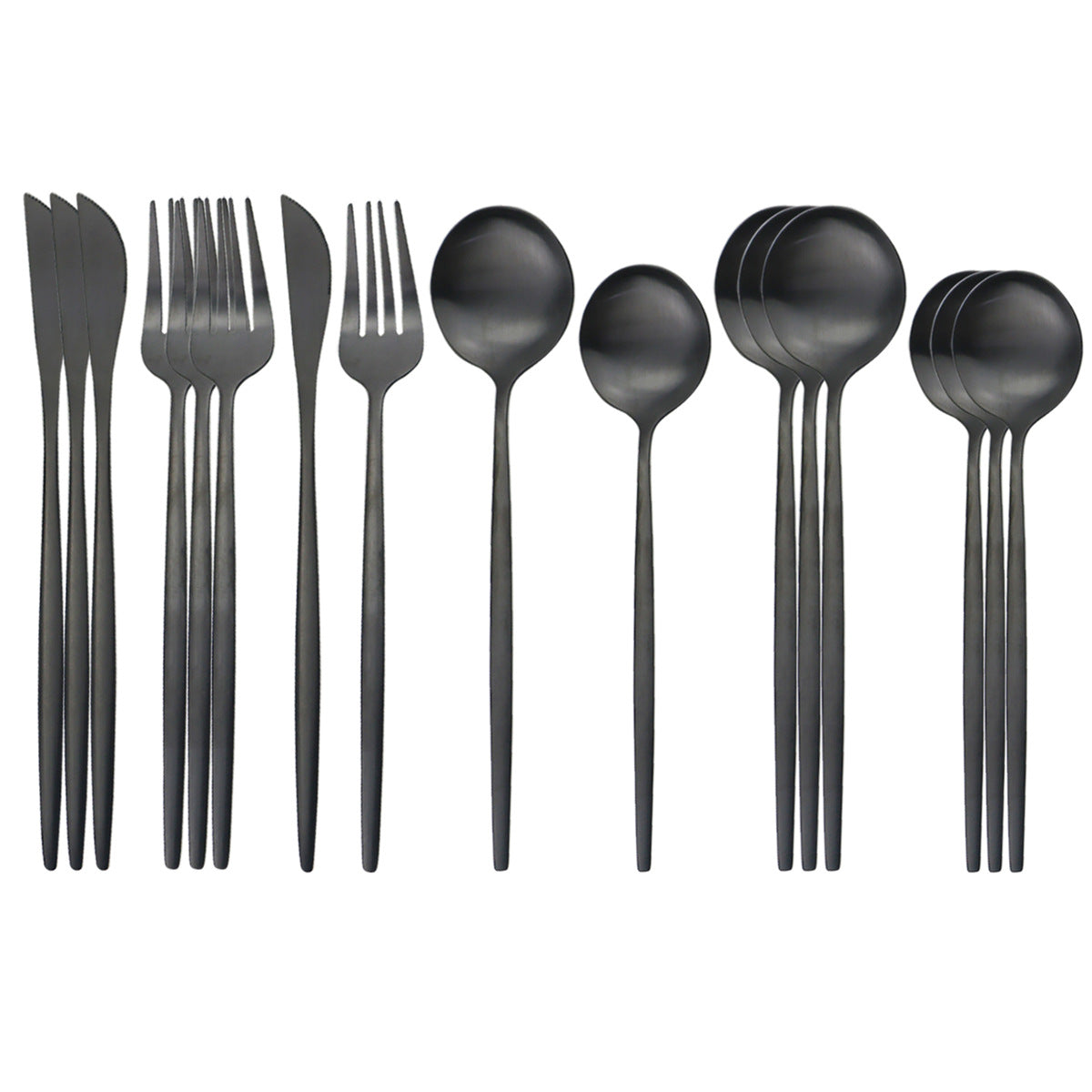 Stainless Steel Matte 16-piece Western Cutlery Set