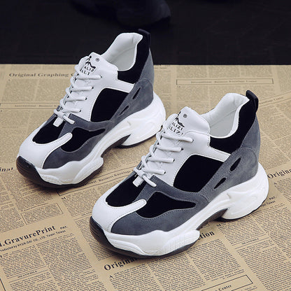 Woman Fashion Sneakers Platform Chunky Casual Shoes  New Designers Basket Female Vulcanized Shoes Women High Heels