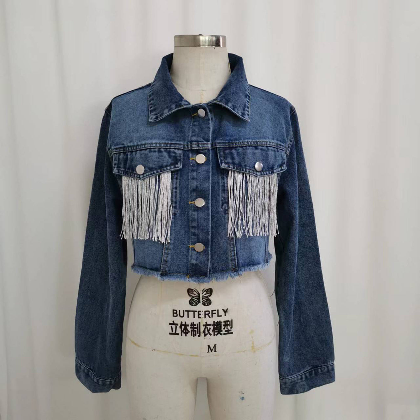 Fashion Tassel Stitching Do The Old Cowboy Jacket For Women