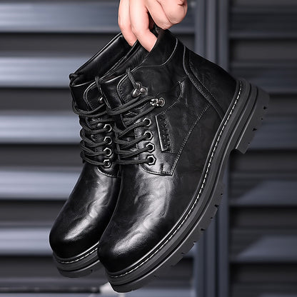 Men's Fashion British Style High-top Boots