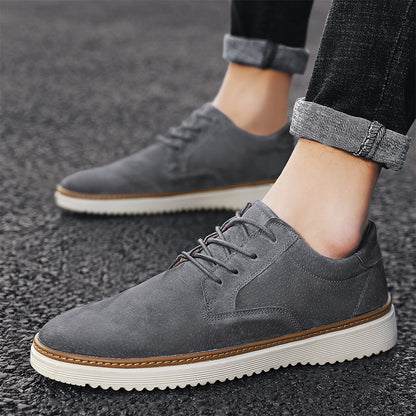 All-match Male Apricot Korean Small Leather Casual Shoes