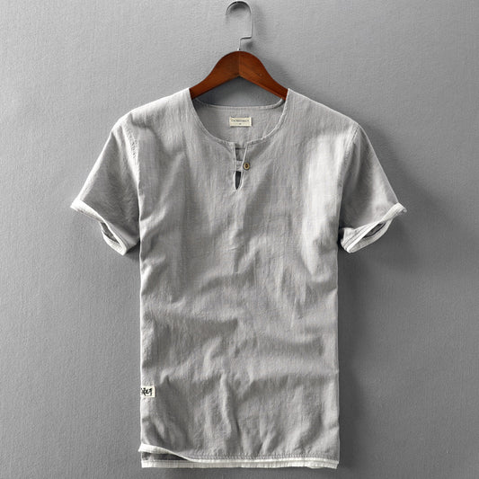 Men's Fashion Casual Linen T-shirt