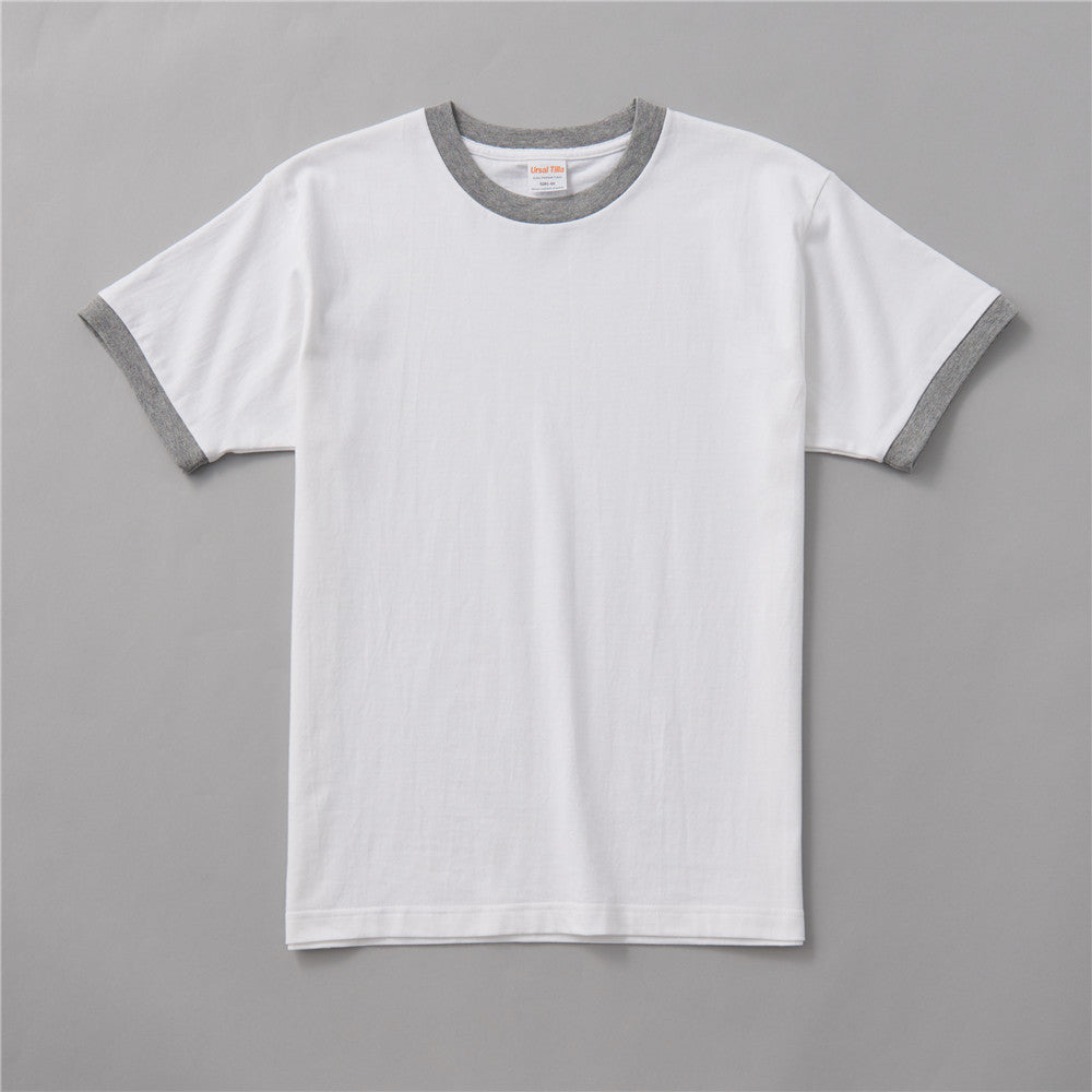 Men's T-shirt Solid Color Blank Round-neck Shirt