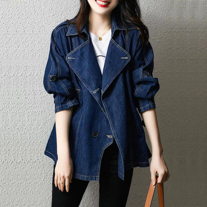 Women's Fashion Loose Casual Denim Coat