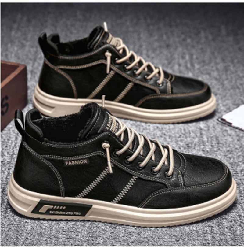 Warm Cotton Shoes Suede Shoes for Teenagers