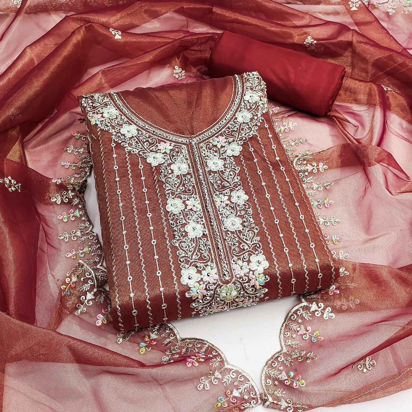 Barbari Embroidered Salwar Suit Material