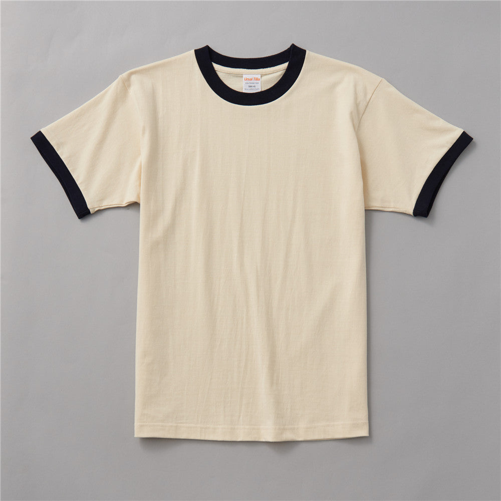 Men's T-shirt Solid Color Blank Round-neck Shirt