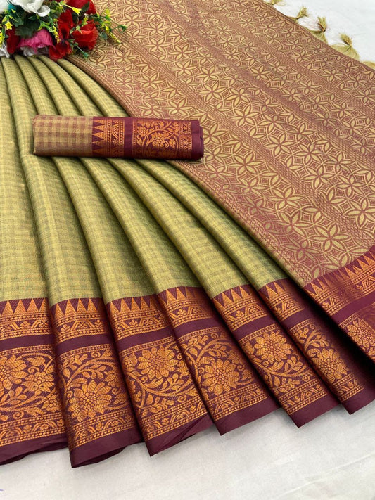 Copper Silk Saree