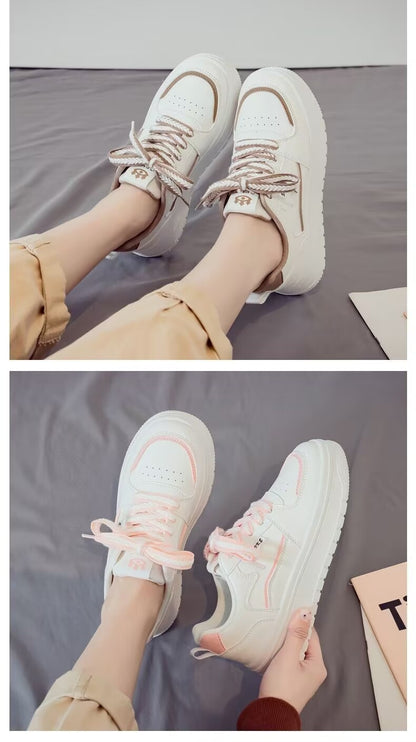 Platform White Shoes Minority All-match Running Leisure Sneakers