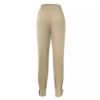 Women's Fashion Casual Everyday Joker Solid Color Trousers