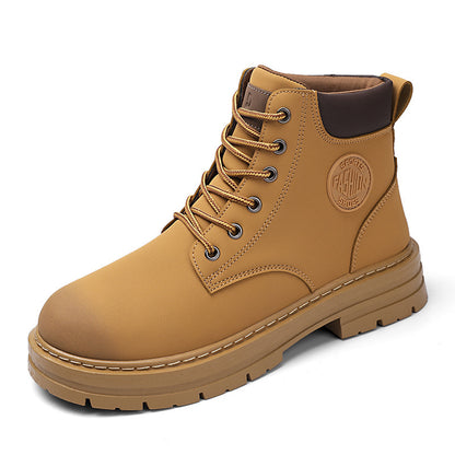 High Top Men's Work Boots Martin Boots With Thick Soles England