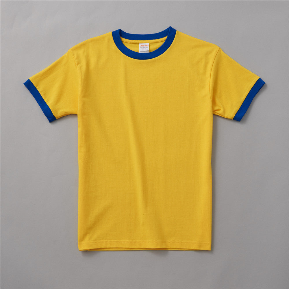 Men's T-shirt Solid Color Blank Round-neck Shirt