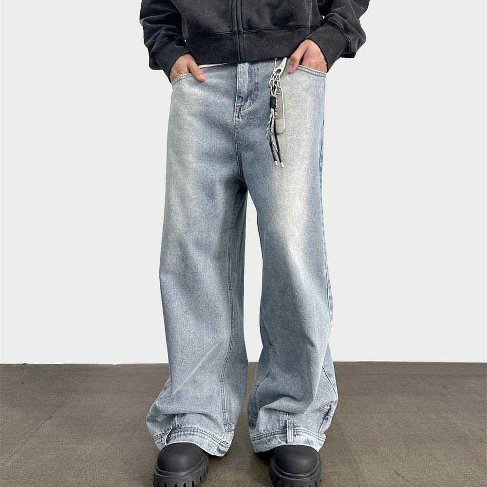 Wide Leg Flip Pocket Jeans