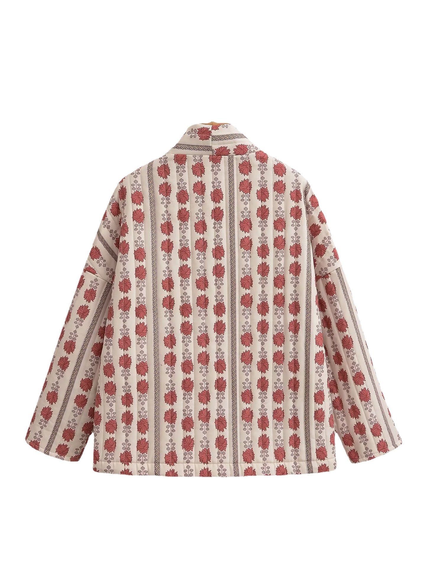 Women's Printed Loose Ethnic Style Cotton-padded Coat Coat