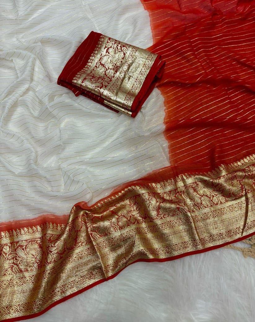 Pure Viscose Georgette Saree