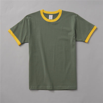 Men's T-shirt Solid Color Blank Round-neck Shirt