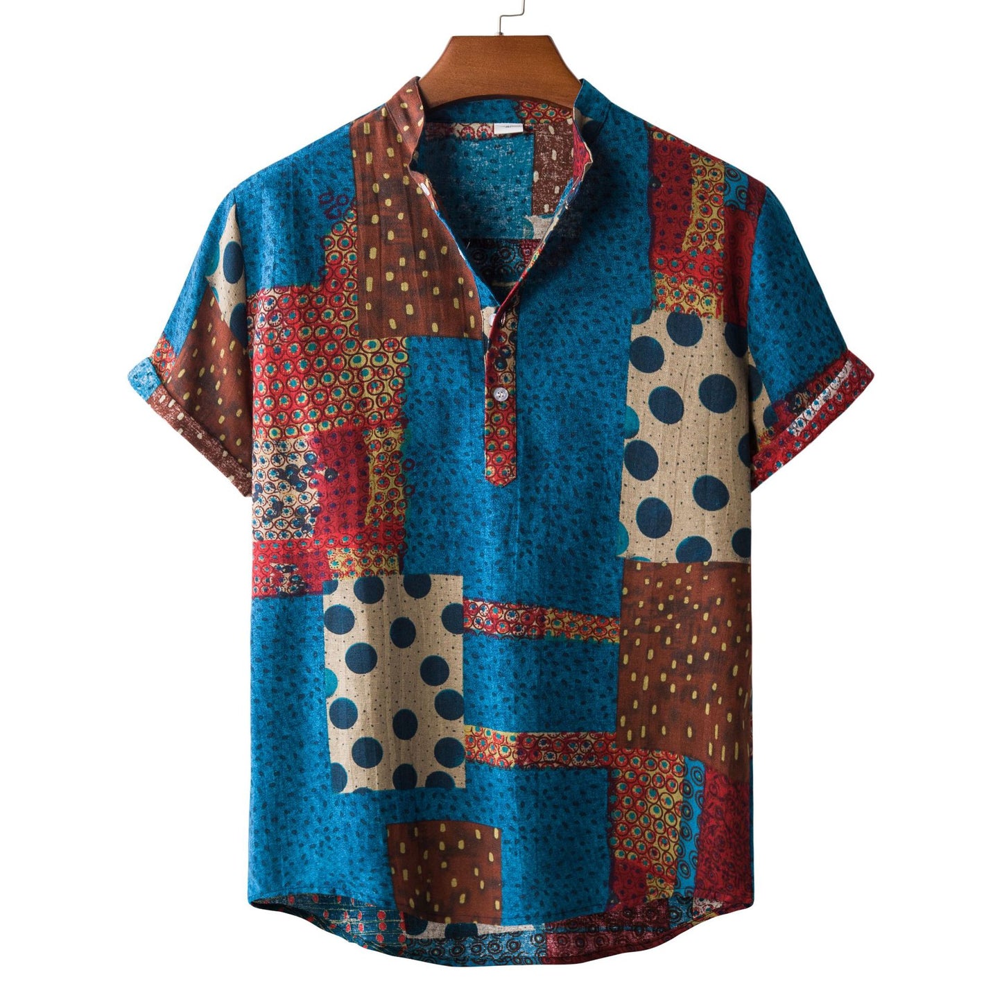 Men's Versatile Casual Linen Floral Shirt