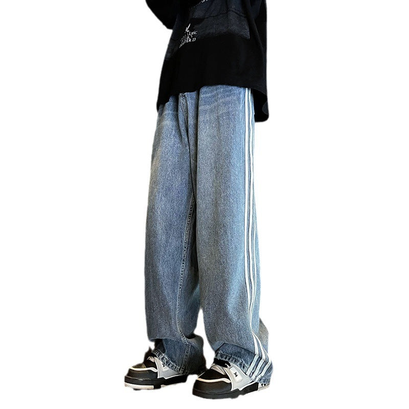 Jeans Men's Loose All-matching Wide Leg Trousers