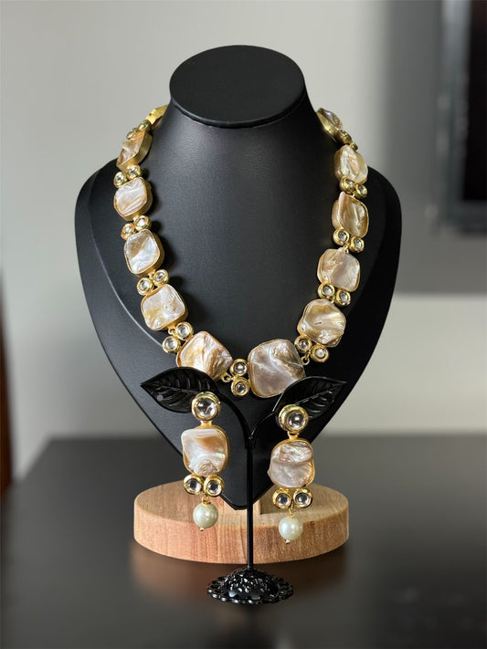 Classic Jadau Fusion Handcrafted Necklace