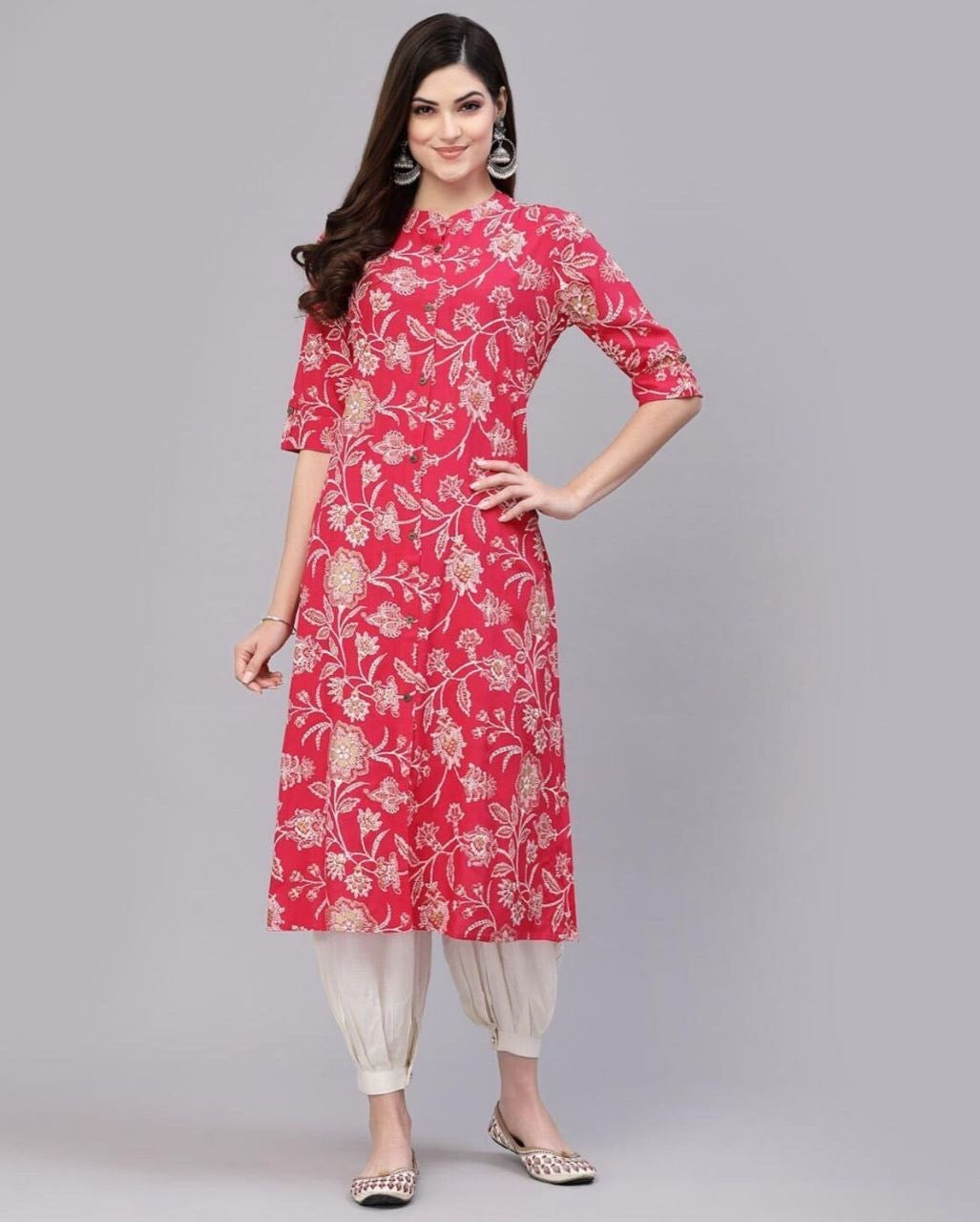 Heavy Rayon Kurti Set