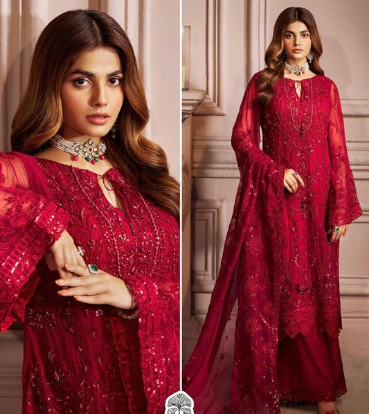 Georgette Heavy Embroidered Salwar Suit Material