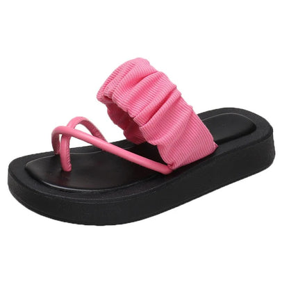 Outdoor soft platform sandals