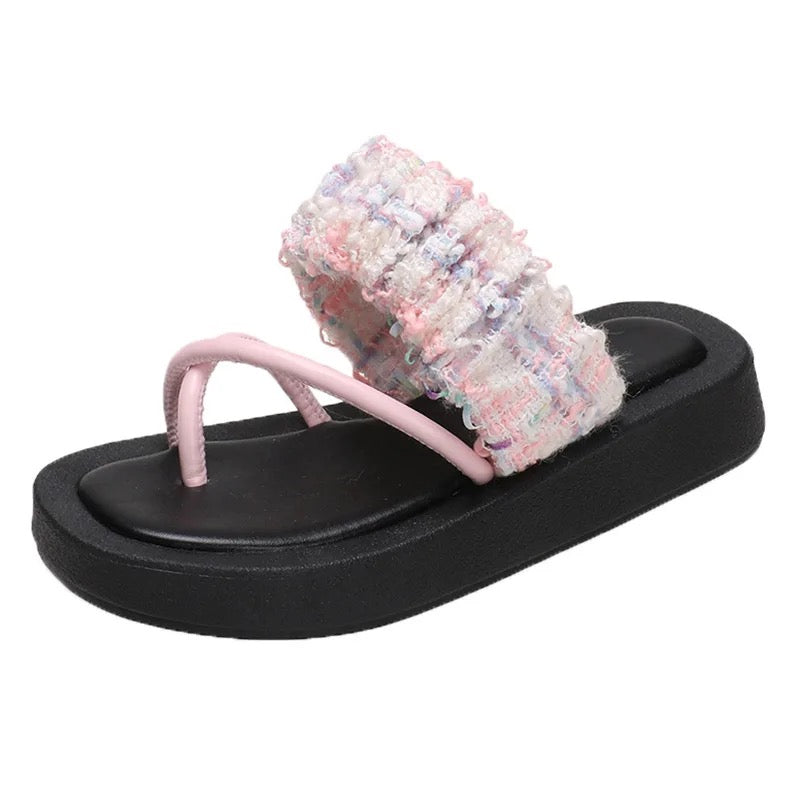 Outdoor soft platform sandals