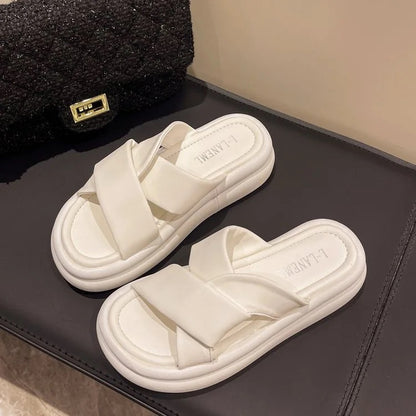 Outdoor soft platform sandals