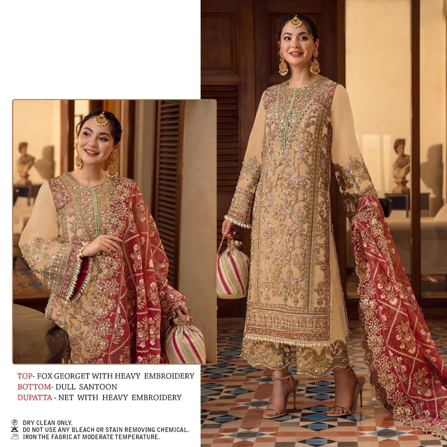 Georget Heavy Embroidered Pakistani Suit