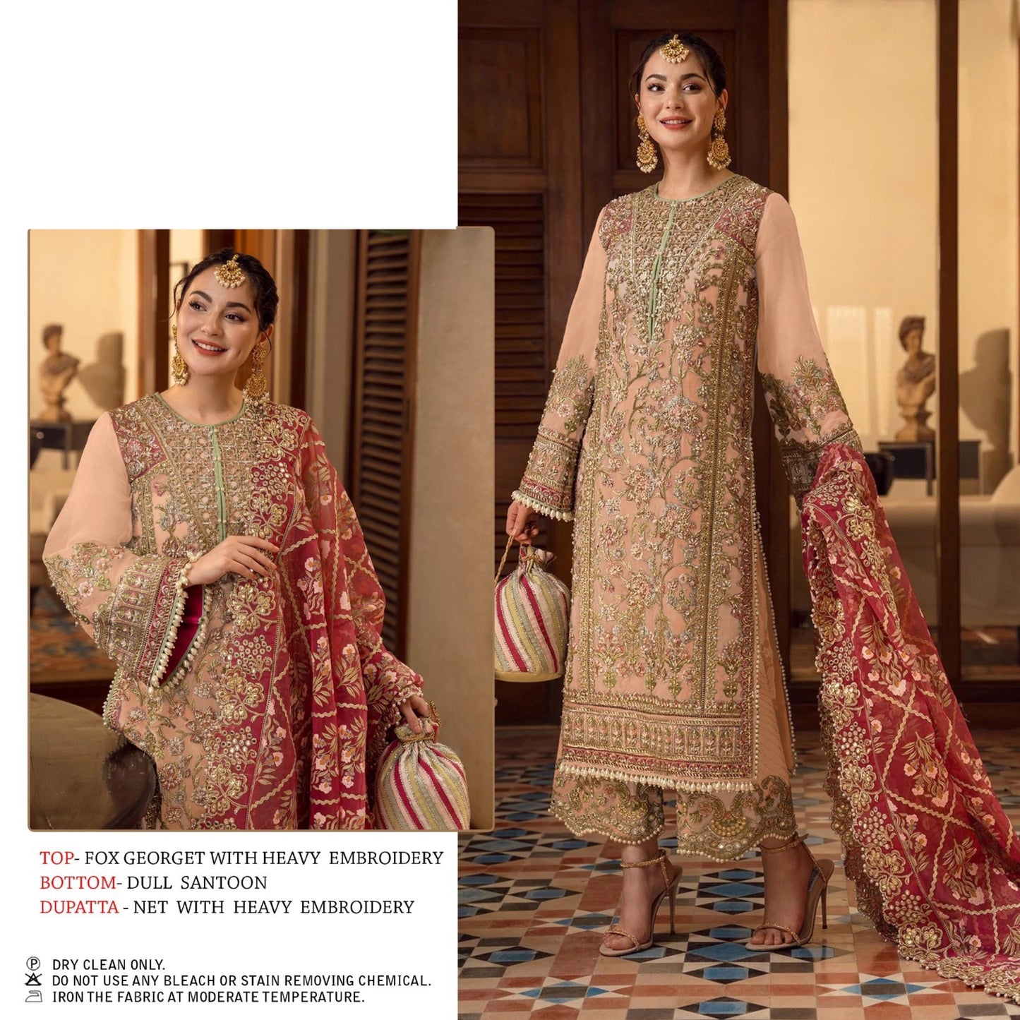 Georget Heavy Embroidered Pakistani Suit