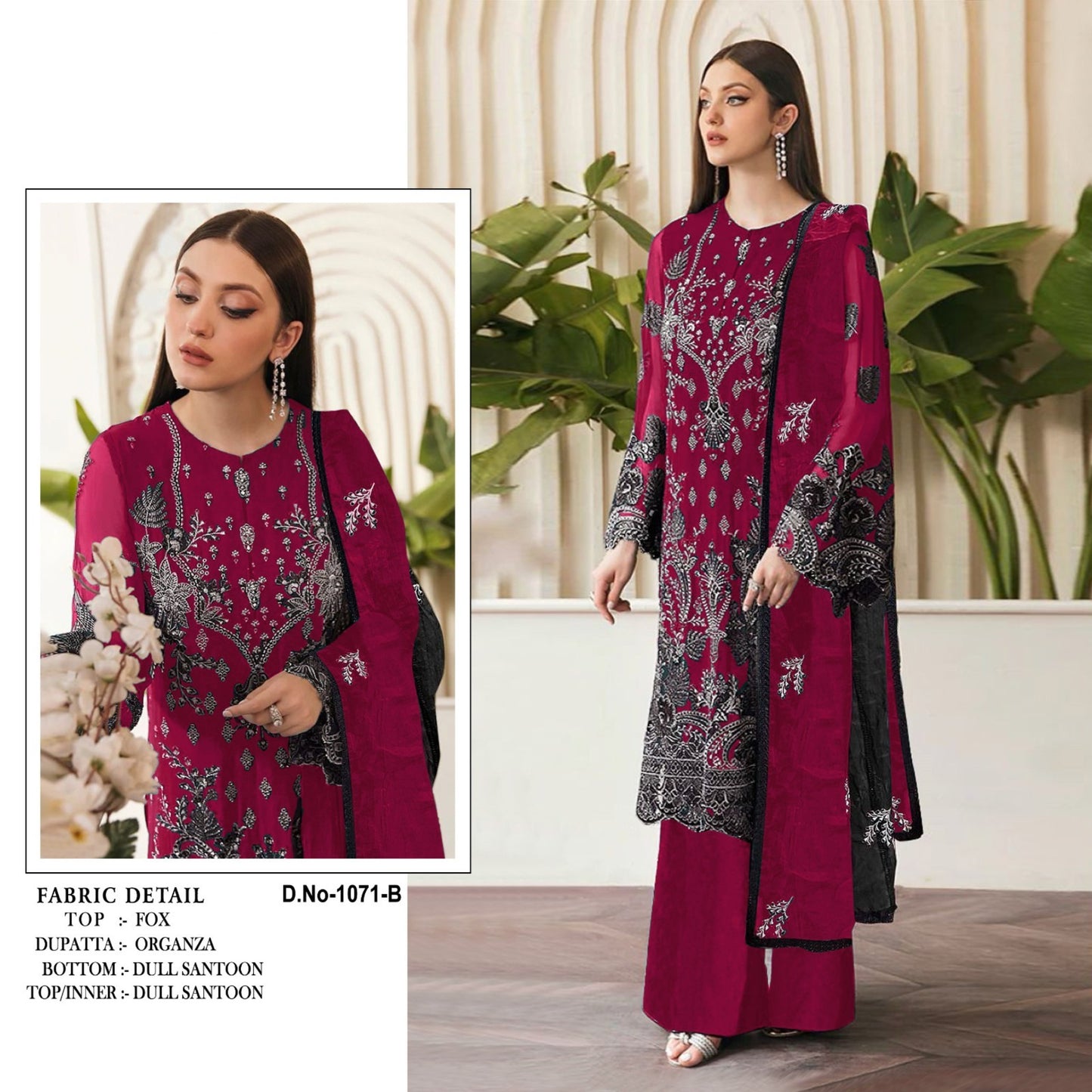 Designer Heavy Faux Georgette With Embroidery Sequence Work Pakistani Suit