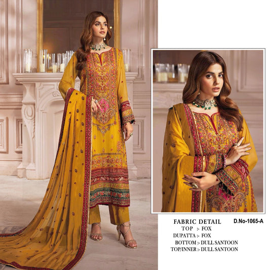 Georgette Pakistani Suit with Heavy Embroidery Sequence work