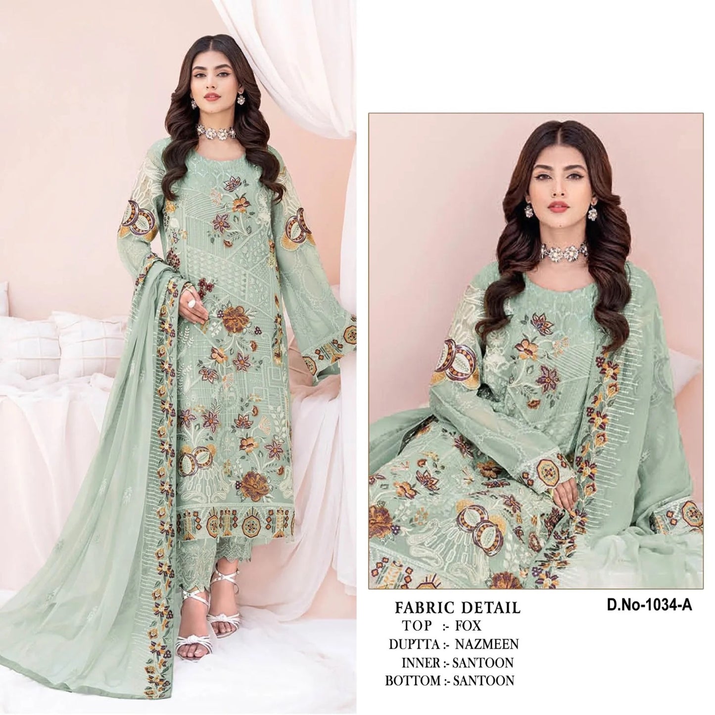 Faux Georgette Pakistani Suit