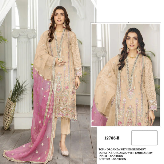 Traditional Heavy Embroidered Pakistani Suit