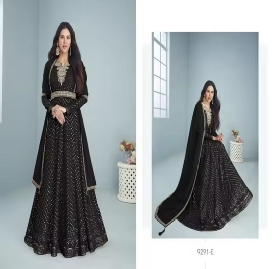 Heavy Embroidered Party Wear Anarkali Suit