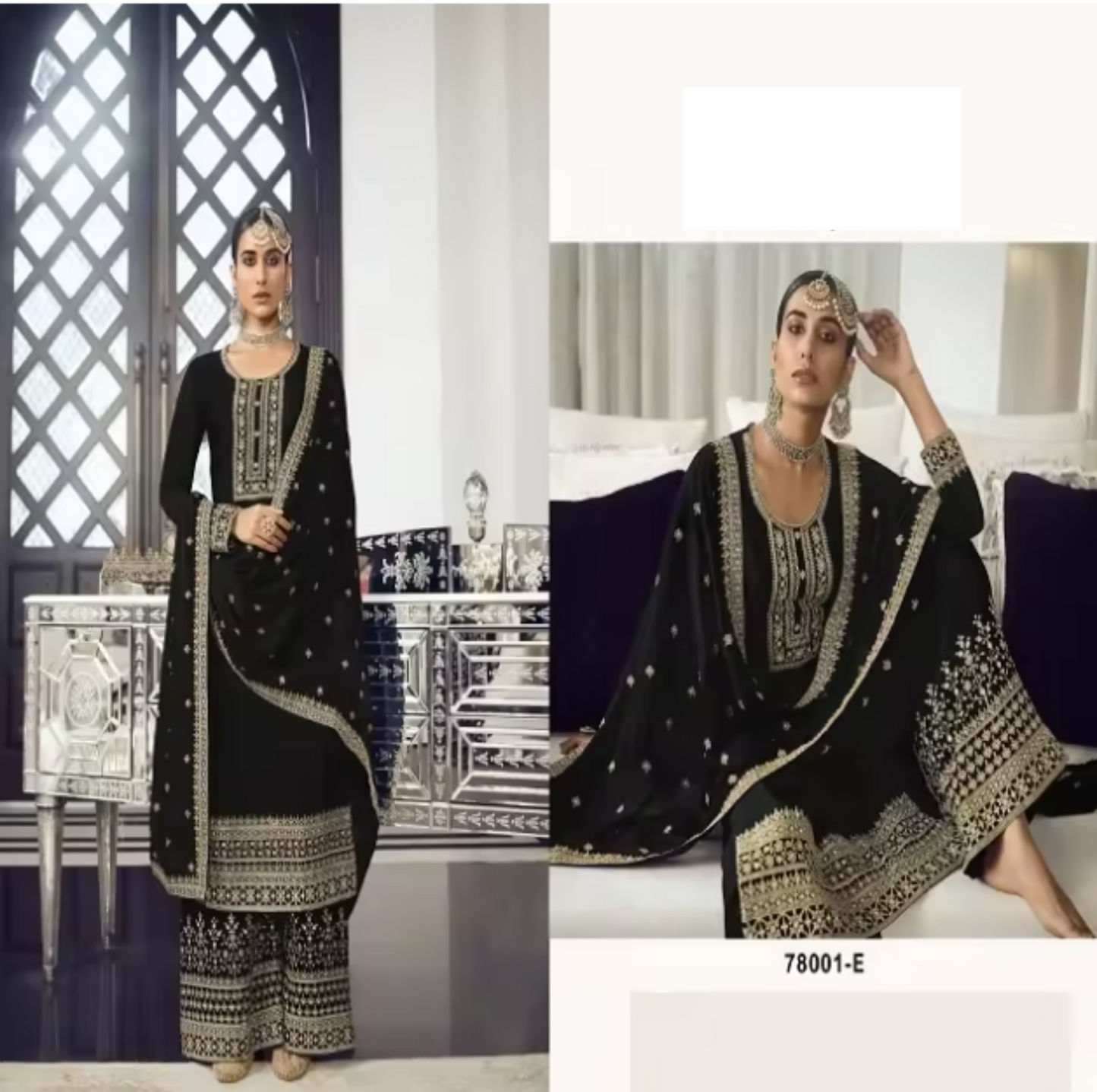 Designers Embroidery Palazzo Shalwar Kameez