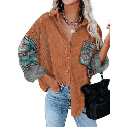 Plus Size Women's Coat Lapel Loose Jacket