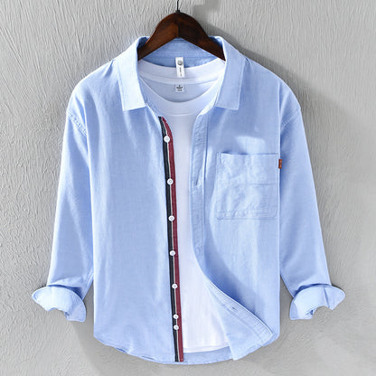 Oxford Long-sleeved Shirt Men's Casual Youth