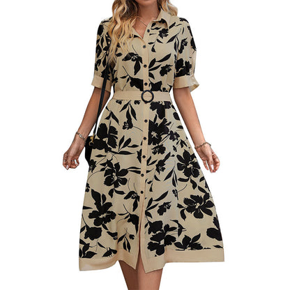 Fashion Personality Summer Female Printing Dress