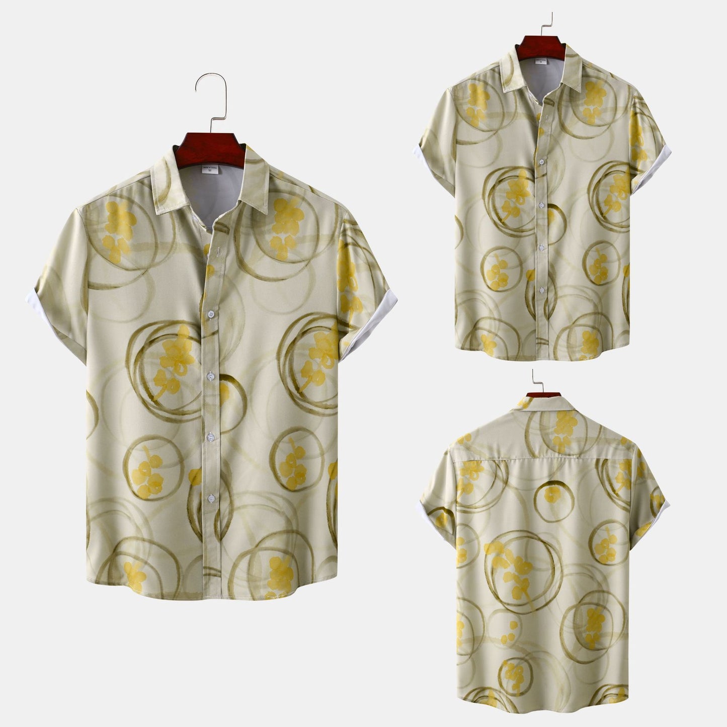 Printed Shirt Men's Loose Printed Shirt