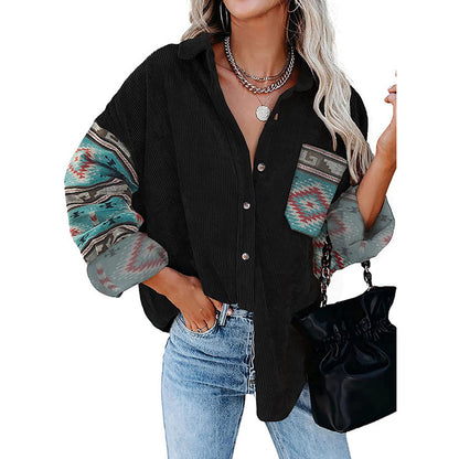 Plus Size Women's Coat Lapel Loose Jacket