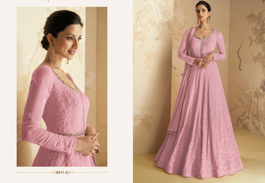 Indian Traditional Wear Fancy Anarkali Salwar Suit