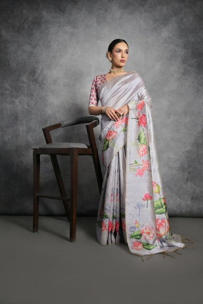 Soft Tussar Silk Saree