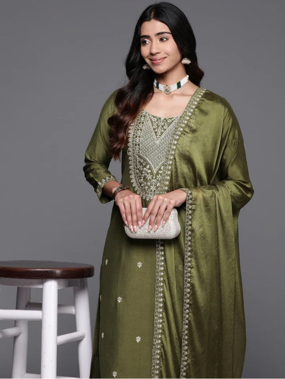 Chanderi Viscose Kurta Set