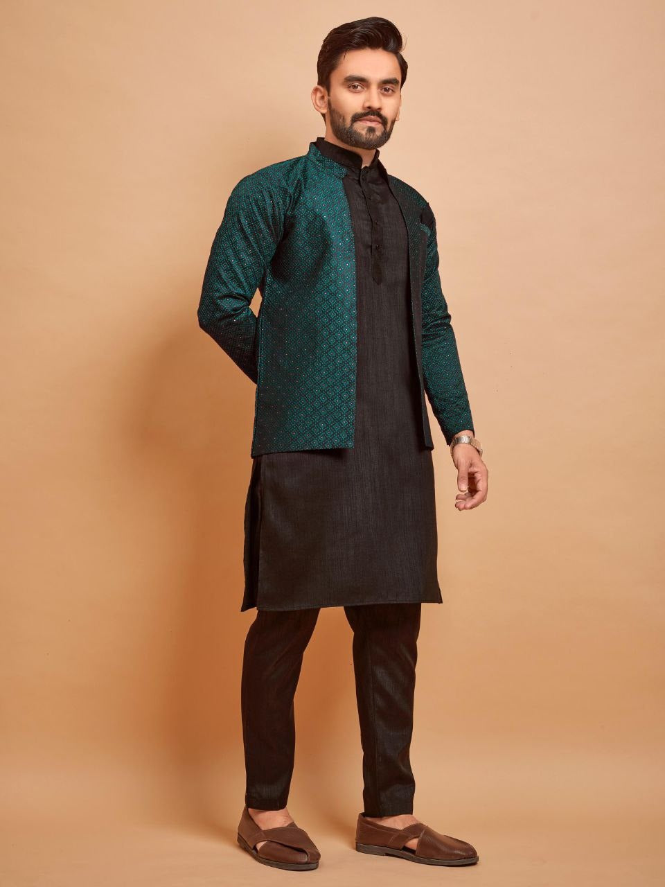 Jacket with Inner Kurta Set