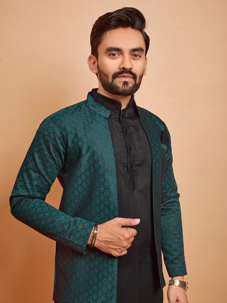 Jacket with Inner Kurta Set