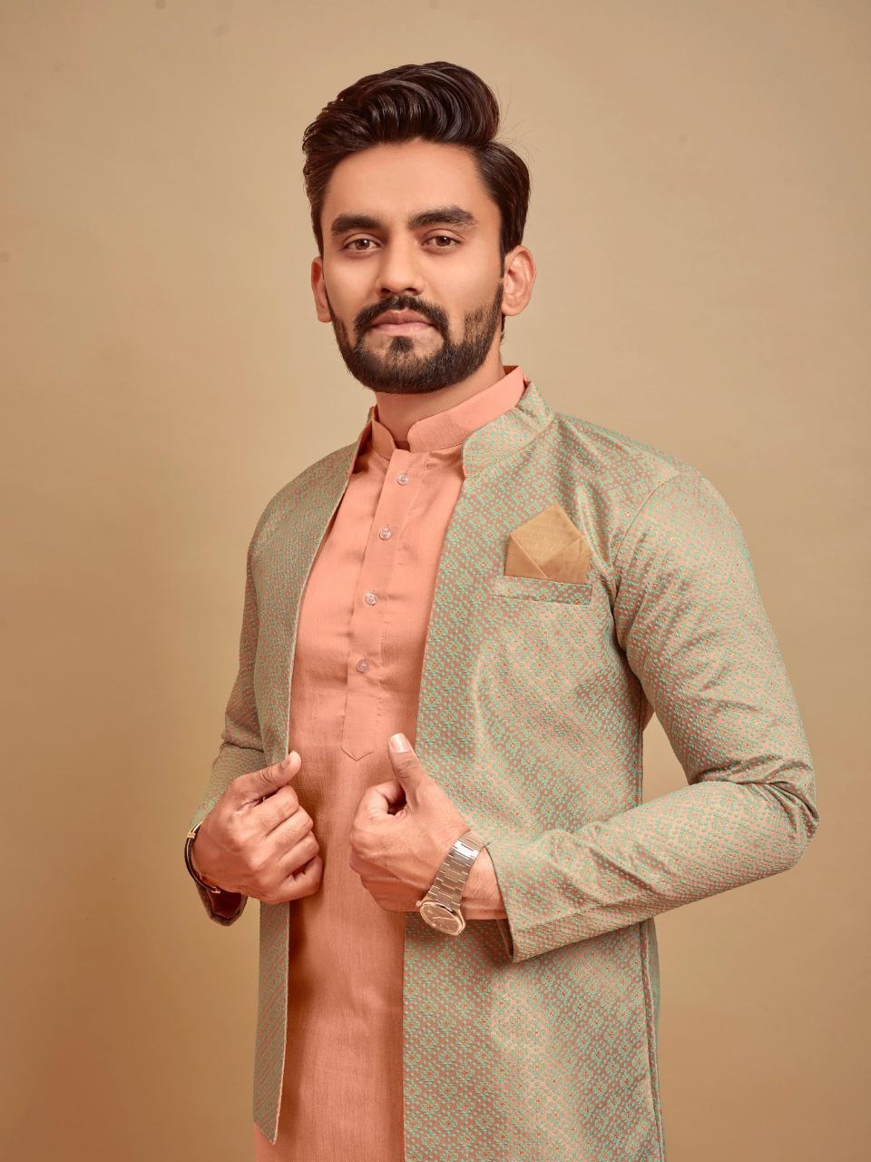 Jacket with Inner Kurta Set